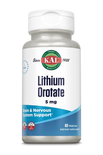 Kal Lithium Orotate 5 Mg, 60 Count