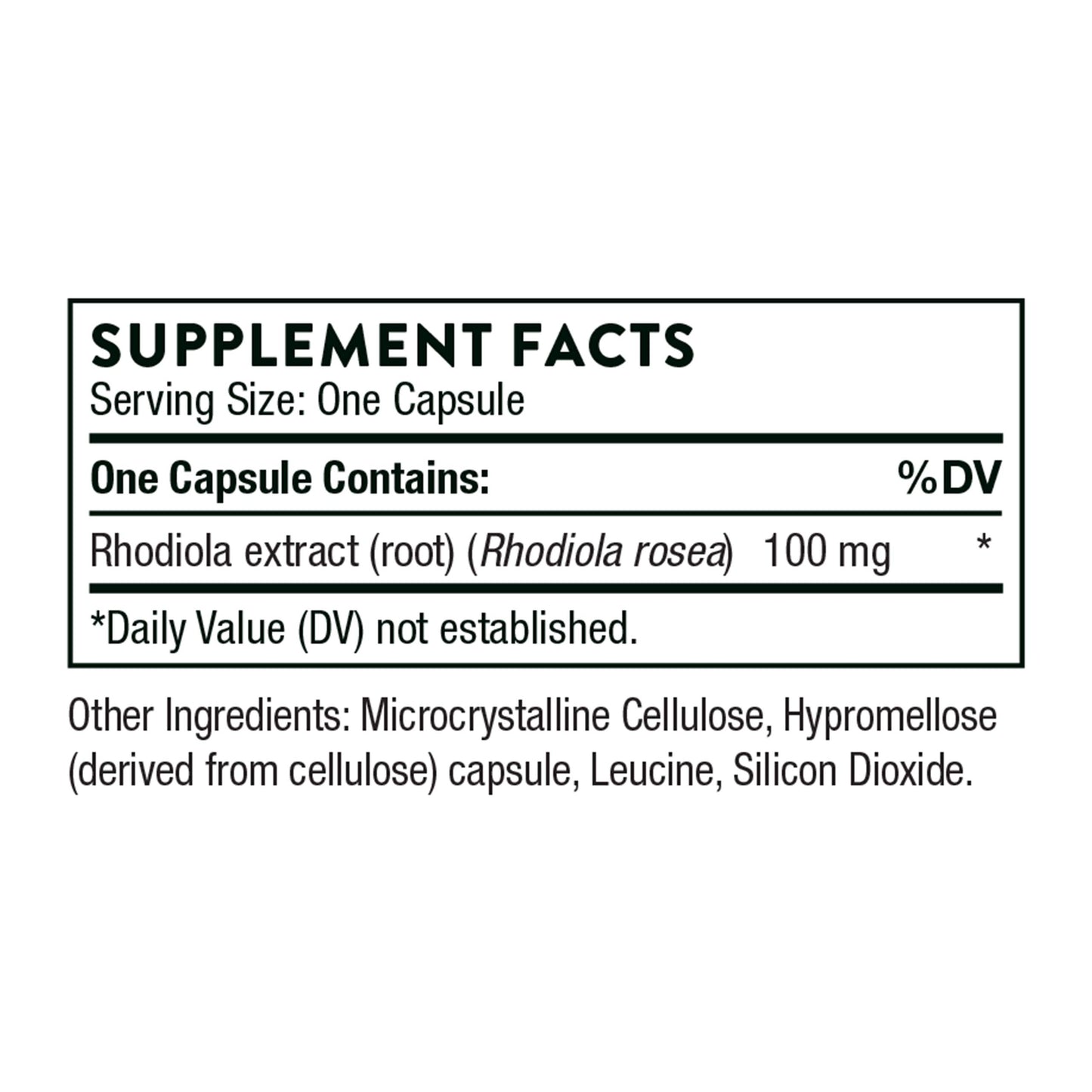 Thorne Research - Rhodiola - Vitamin Supplement for Stress Relief - Enhances Sleep & Mental Focus - 60 Capsules